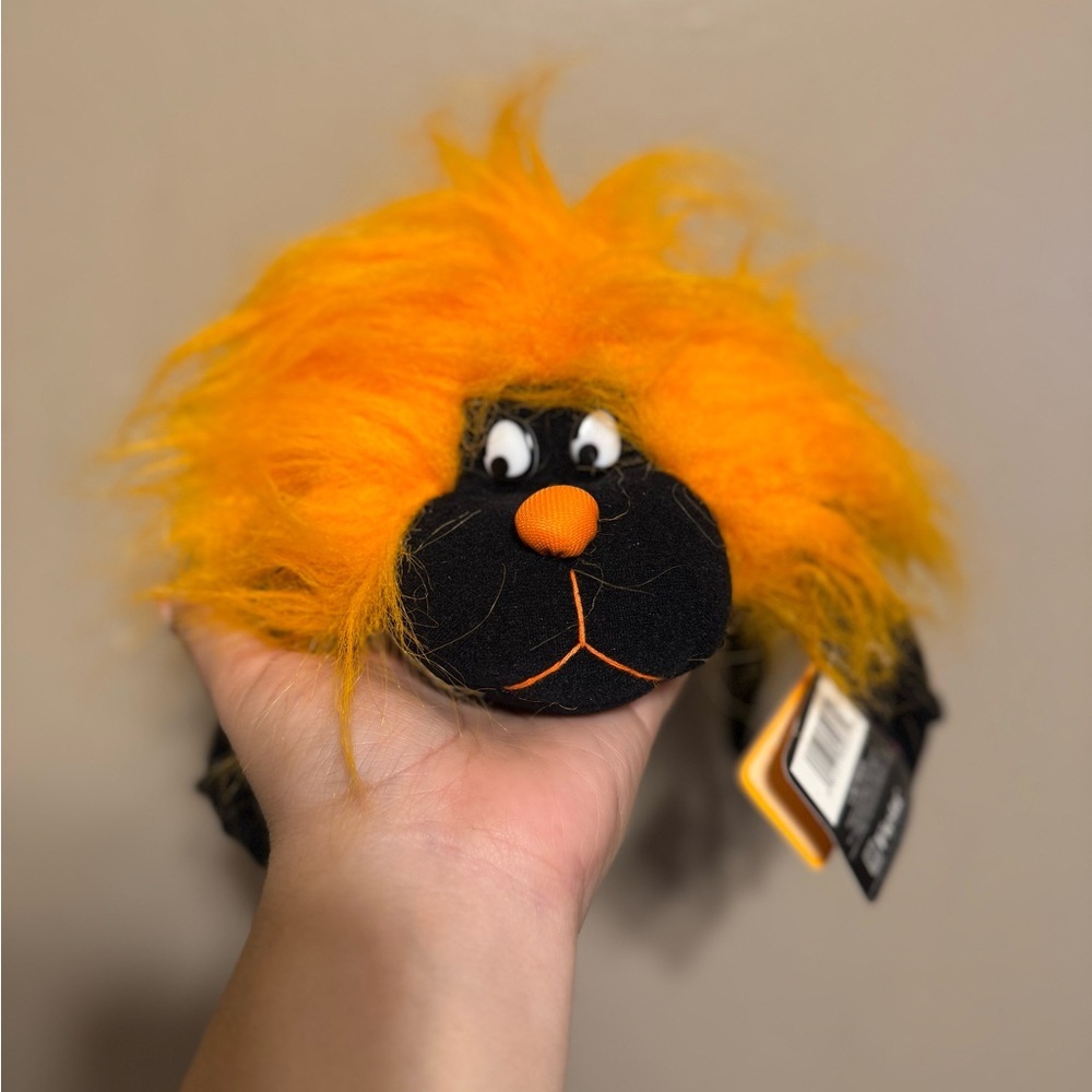 NET Spider Orange and Black Spider Plush Spookycore